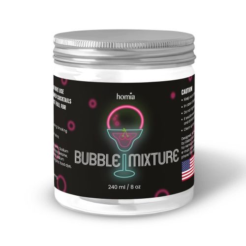 Bubble Mixture for Smoking Gun Cocktail Edible NONtoxic 8oz Smoker Machine and Wood Smoke Infuser Accessory Cold Smoke for Drinks  made in USA