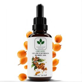 Organic Sea Buckthorn Oil 1 fl oz Cold Pressed Sea Buckthorn Berry Oil Seabuckthorn for Face Hair Body Supplement