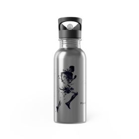 Stainless Steel Water Bottle with Straw Active Lifestyle – Motivational Fitness Drinkware, 20oz