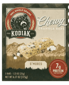 Kodiak S'mores Chewy Protein Granola Bars, 1.23 oz, 5 Count