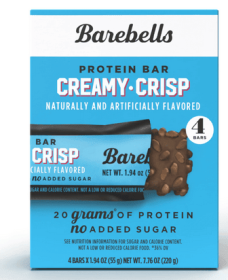 Barebells Protein Bars with 20g High Protein, 1.9oz Bars, Creamy Crisp - 4 Count