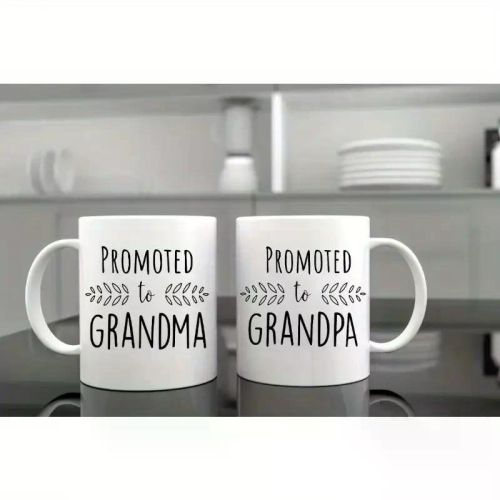 Grandparent Coffee Mug - Granny And Grandfather-To-Be 11 Oz Mugs Water Bottles Cup 11Oz