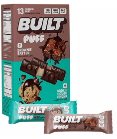 Built Bar Puff & Chunk Protein Bars, Variety Pack, 13 ct.