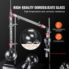 VEVOR Lab Distillation Kit, 3.3 Boro Lab Glassware Distillation Kit with 24, 40 Joint, 1000ml Essential Oil Distillation Apparatus Kit