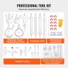 VEVOR Lab Distillation Kit, 3.3 Boro Lab Glassware Distillation Kit with 24, 40 Joint, 1000ml Essential Oil Distillation Apparatus Kit