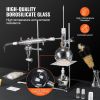 VEVOR Essential Oil Distillation Kit, 500ml Distillation Apparatus, 3.3 Boro Lab Glassware Distillation Kit with Alcohol Lamp, Ceramic Mesh and 24