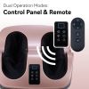 Smart Leg Massager with Multi-Level Adjustable, Quiet Operation, Acupressure & Meridian Therapy, Safe & Effective Foot Massager-RoseGold
