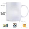 Support Coffee Mug, Travel Mug, Tumbler, Water Bottle, Family Tech Gift, Beer Can Holder, 11oz Black Handle Mug