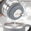 Insulated Vacuum Flask Set -Water Bottle with 3 Cups Gift Set