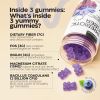 High Prebiotic Fiber Gummies for Women and Men 7G per Serving 2 Pack Dietary Beet FOS Fiber Magnesium Citrate Inulin Probiotic Gummy Supplement for Di