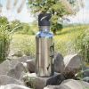 Stainless Steel Water Bottle with Straw Active Lifestyle – Motivational Fitness Drinkware, 20oz