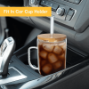 Glass Cups with Lids and Straws - 40 Oz Tumbler with Handle and Straw Glass Water Bottles Drinking Glasses Glass Straws Iced Coffee Cups Travel Coffee