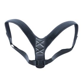 Medical Clavicle Posture Corrector Lower Back Correction Strap (Option: black-L)