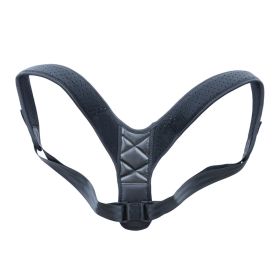 Medical Clavicle Posture Corrector Lower Back Correction Strap (Option: black-L)