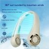 Bladeless Neck Fan with 180�� Mountain Wind Cooling -Hands-Free Wearable & Ultra-Quiet, USB Rechargeable for Travel, Gym