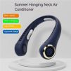 Bladeless Neck Fan with 180�� Mountain Wind Cooling -Hands-Free Wearable & Ultra-Quiet, USB Rechargeable for Travel, Gym