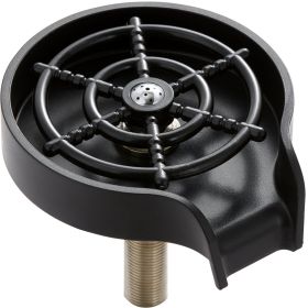 VEVOR Glass Rinser, 10 Powerful Spraying Jets 360�� Rotating Cup Rinser for Sink (Base Material: ABS Base, Color: Black)