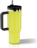 40 oz Tumbler with Handle and Straw Lid, Insulated Stainless Steel Double Wall Spill Proof Water Bottle Travel Mug,Dishwasher Safe