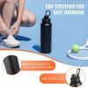 Insulated Water Bottle Stainless Steel with Wide Mouth Lid