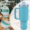 40oz V2 large capacity tumbler,  With Handle And Straw Lid