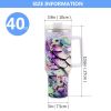 1pc 40oz Water Bottles,5D Little Turtle Series Tumbler,Large Capacity Stainless Steel Tumbler Insulation Cup With Lid And Straw For Women,Camping