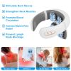 4 Heads/8 Heads Options Neck Massager with Heat Cordless Cervical Neck Massager EMS Neck Massager with 6 Modes 20 Intensity Levels Remote Control Voic