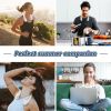 Bladeless Neck Fan with 180�� Mountain Wind Cooling -Hands-Free Wearable & Ultra-Quiet, USB Rechargeable for Travel, Gym