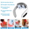 4 Heads/8 Heads Options Neck Massager with Heat Cordless Cervical Neck Massager EMS Neck Massager with 6 Modes 20 Intensity Levels Remote Control Voic