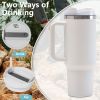 40oz V2 large capacity tumbler,  With Handle And Straw Lid