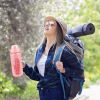 Glass Water Bottle Sports Water Bottle Motivational Water Bottle Water Intake Tracker Bottle with Straw Time Marker Silicone Sleeve Handle for Gym Wor