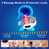 4 Heads/8 Heads Options Neck Massager with Heat Cordless Cervical Neck Massager EMS Neck Massager with 6 Modes 20 Intensity Levels Remote Control Voic